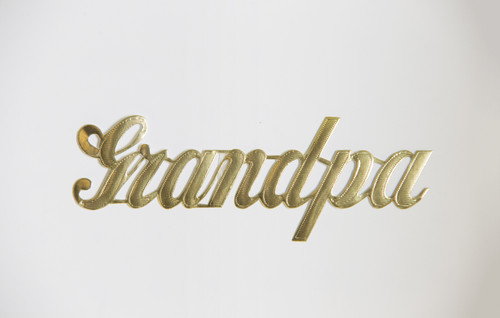 Decorative Word Script - Grandpa