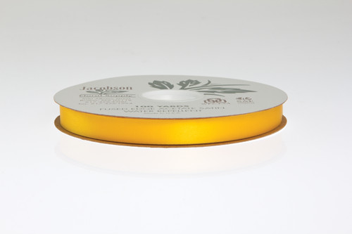 #3 Plain Satin Ribbon (100yd) - Golden Yellow