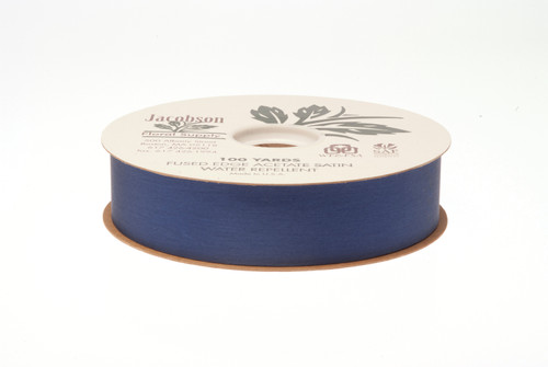 #9 Plain Satin Ribbon (100yd) - Navy