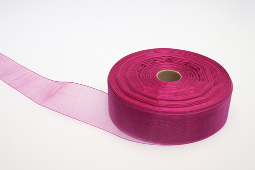 #9 Monofilament Organza Ribbon (100yd) - Azalea