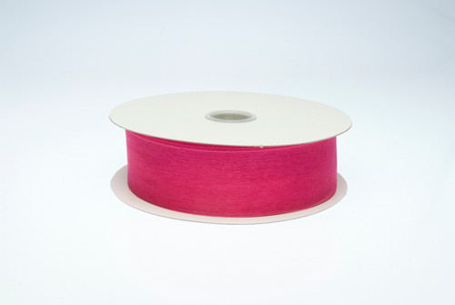 #9 Monofilament Organza Ribbon (100yd) - Fuchsia