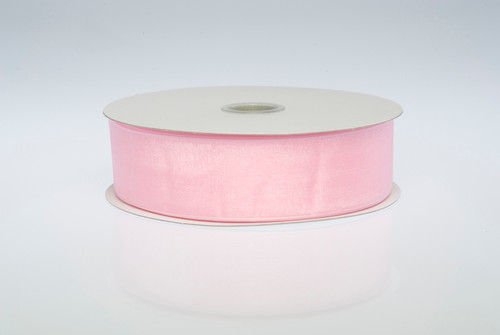 #9 Monofilament Organza Ribbon (100yd) - Pink
