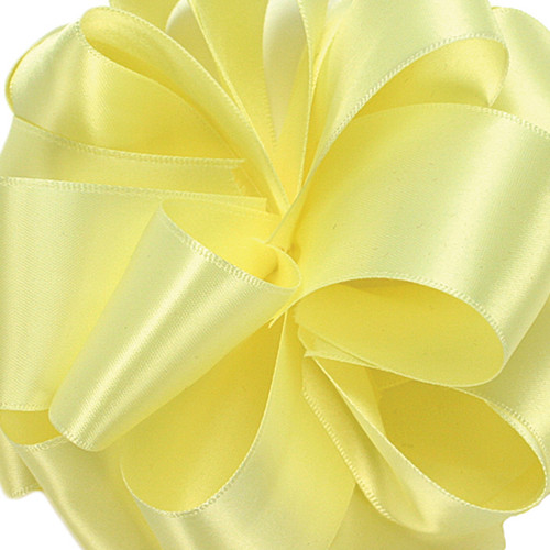 #9 Premium Double Face Satin Ribbon (50yd) - Baby Maize