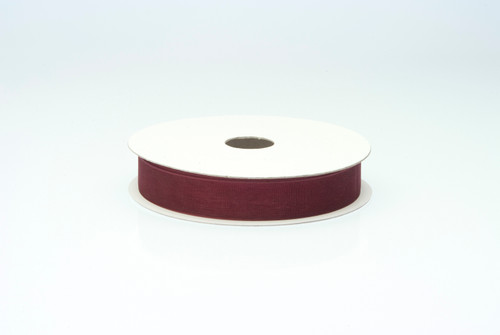 #3 Chiffon Organza Ribbon (25yd) - Burgundy