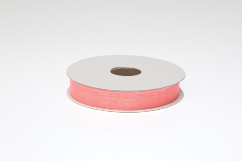 #3 Chiffon Organza Ribbon (25yd) - Coral