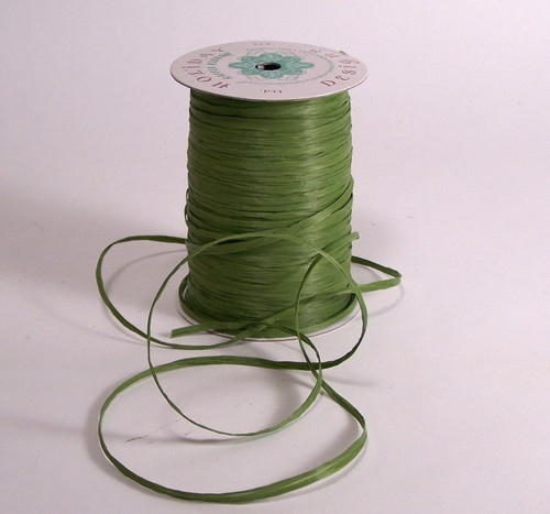 Raffia Wrap Ribbon (100yd) - Olive