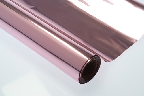 24in Wide Metallized Krystalphane Roll (100ft) - Pink