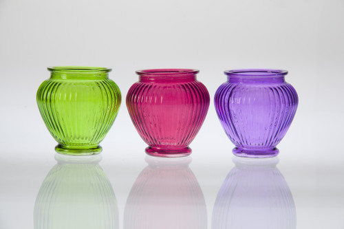 6in Tall Glass Ginger Jar - Bright (Assorted)