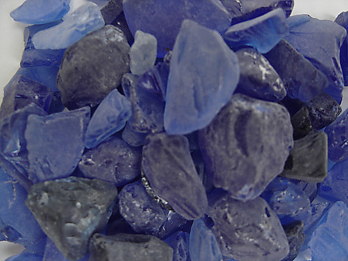 1lb Bag Beach Sea Glass - Cobalt