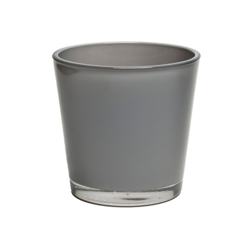 5in Tall Churchill Flared Glass Vase - Grey