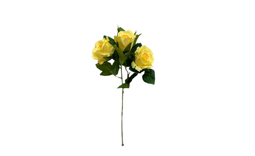 18in Rose Spray X3 - Yellow
