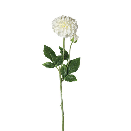 23in Dahlia Spray - White