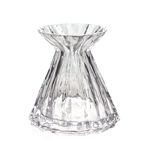 6in Tall Glass Slim Flared Skirt Vase - Clear