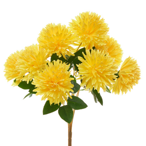 16in Mum Bush x9 - Yellow