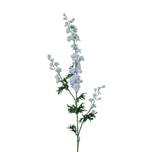 33in Delphinium Spray - White