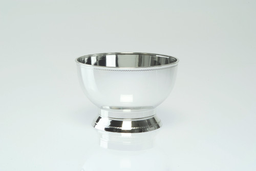 7in Wide Plastic Revere Compote Bowl - Silver