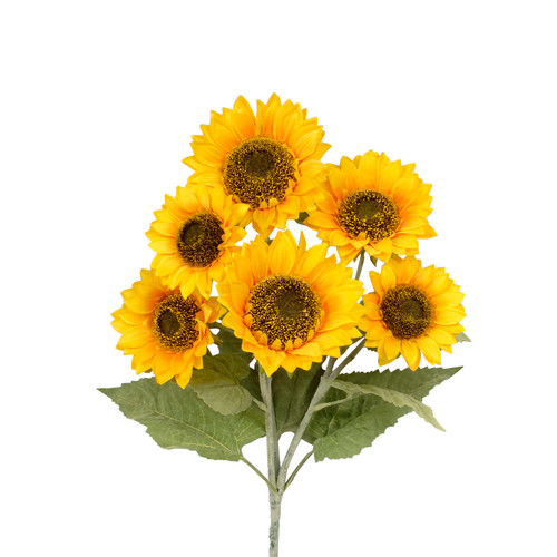 22in Sunflower Bush x6 - Yellow