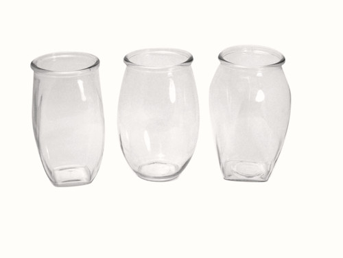 9in Tall Trio Glass Vase (Assorted)