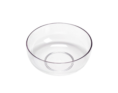 9in Wide Designer Plastic Bowl - Clear