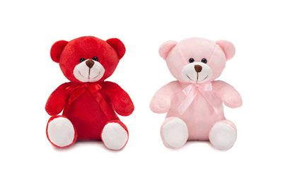 5.5in Plush Red & Pink Bears (Assorted)