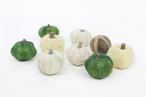 Fall Pumpkin Mix in Net Bag - Sage & White