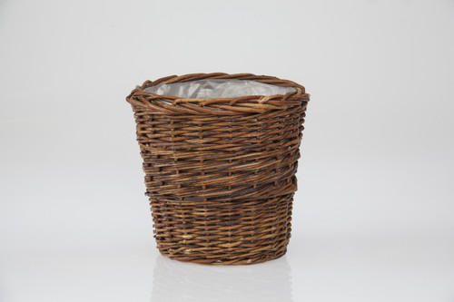 10.25in Wide Rustic Willow Basket Pot Cover