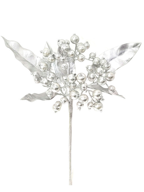 14in Golden Berry Pick - Silver