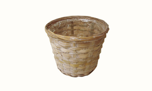 7.5in Wide Mixed Pot Cover Basket - Whitewash