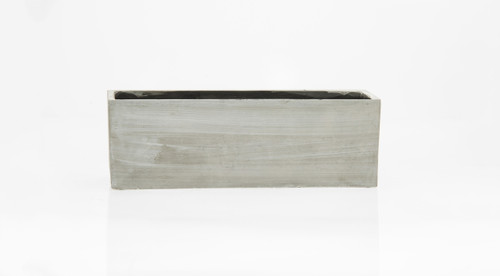15.5in Long Newcastle Rectangular Cement Planter