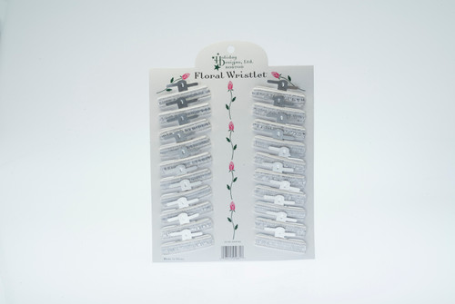 Silver Stretch Wristlets (Pack of 20)