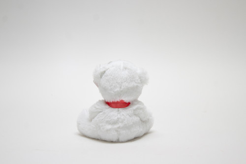 6.5in Tall Sweety Bear Plush with Heart  Vase Hugging