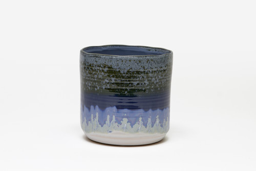 5.5in Wide Azora Ocean Ceramic Pot - Blue