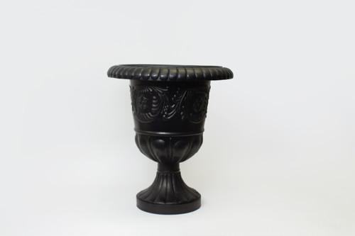 22in Wide Recycled Plastic Grecian Pedestal Urn Planter