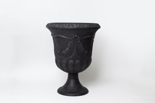 20in Wide Recycled Plastic Grecian Swag Pedestal Urn Planter