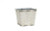 5.5in Wide Irish Knit Flared Square Tin Pot Cover - Cream