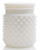 4in Wide Hobnail White Glass Jar