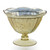 8in Wide Carraway Mercury Glass Compote Vase