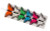 3.5in Feather Butterfly on Wire - Assorted (12pk)