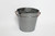 12in Tall Galvanized Metal Bucket with Brass Side Handles
