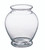 5in Tall Ginger Jar Glass Vase
