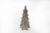 10.5in Tall Wood 3D Tree with Glitter - Distressed White