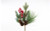 15in Red Berry Eucalyptus Pine Cone Pick - Red