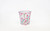 5in Wide Ashley Floral Tin Pot Cover - Pink & White