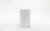 8in Tall Cylinder Glass Vase - White