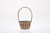 6in Wide Mixed Wood Basket with Handle