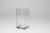 8in Tall Square Clear Glass Vase