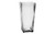10in Tall Flared Square Clear Glass Vase