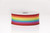 #9 Vertical Rainbow Woven Stripes Spring Ribbon (20yd)