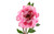24.5in Real Touch Peony - Hot Pink