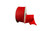 #9 Holiday Cabana Stripe Xmas Ribbon - Wired Edge - Red (20yd)